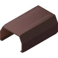 マサル工業 マサル ニュー・エフモール付属品 ジョイントカバー 3号 チョコ