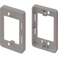 マサル工業 マサル ニュー・エフモール付属品 コンセント用引出フレーム 1個用 グレー SFBK11 1個