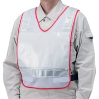 ユニット ユニット 反射ベストポケット付A4メッシュシート白
