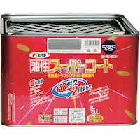 アサヒペン アサヒペン 油性スーパーコート 5L 銀黒