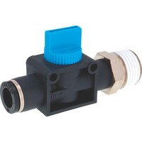 ニホンピスコ PISCO ハンドバルブ ストレートA3方弁チューブ10出力R1/2