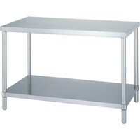 シンコー シンコー ステンレス作業台(ベタ棚板タイプ・SUS304) 1500×900×800 WBN15090 1台