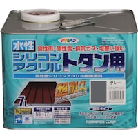 アサヒペン アサヒペン 水性シリコンアクリルトタン用 7L グレー