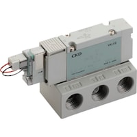 CKD CKD パイロット式5ポート弁 ベース配管
