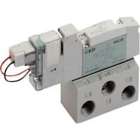 CKD CKD パイロット式5ポート弁 ベース配管 4GB110R06E21 1個