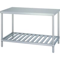 シンコー シンコー ステンレス作業台(スノコ棚板タイプ・SUS430) 1800×450×800 WS18045 1台