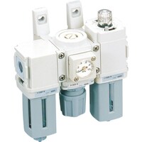 CKD CKD FRLユニット F.R.Lコンビネーション 白色シリーズ 接続口径Rc1/8