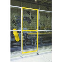 トラスコ中山 TRUSCO アルミ安全フェンス扉 間口1000mmX高さ1800mm ピッチ30 イエロー AFT1810Y 1台