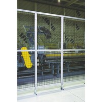 トラスコ中山 TRUSCO アルミ安全フェンス扉 間口1000mmX高さ1800mm ピッチ30 シルバー AFT1810SV 1台