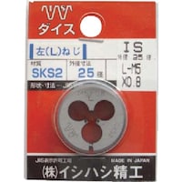 ISF ISF パック入 左ねじ丸ダイス 38径 メートルねじ M12X1.75(1個入)