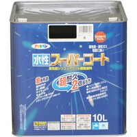 アサヒペン アサヒペン 水性スーパーコート 10L 黒
