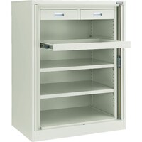トラスコ中山 TRUSCO フリッパードアーキャビネット 1010X650XH1335 引出 スライド棚板付 FPD402SD 1台