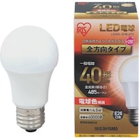 アイリスオーヤマ IRIS 567934 LED電球 E26全方向タイプ 40形相当 電球色 485lm LDA5LGW4T5 1個