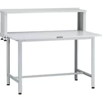 トラスコ中山 TRUSCO 軽荷重作業台(200kg)AO型 1200X750XH1044(全高) 上棚付 ホワイト色 AO1275YURB 1台