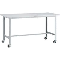 トラスコ中山 TRUSCO 軽荷重作業台(100kg)AO型 1500X750XH809 φ75キャスター付 ホワイト色 AO1575C75 1台