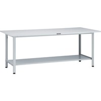 トラスコ中山 TRUSCO 軽荷重作業台(200kg)AO型 1800X900XH740 下棚2枚付 ホワイト色 AO1890LT2 1台