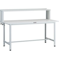 トラスコ中山 TRUSCO 軽荷重作業台(200kg)AO型 1500X750XH1044(全高) 上棚付 ホワイト色 AO1575YURB 1台