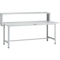 トラスコ中山 TRUSCO 軽荷重作業台(200kg)AO型 1800X900XH1044(全高) 上棚付 ホワイト色 AO1890YURB 1台