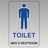 ユニット ユニット 透明ステッカー(小) TOILET(男)