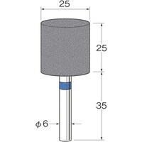 リューター リューター 軸付セラミックゴム砥石(金属研削用)外径(mm):25粒度(#):120