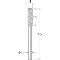 リューター リューター 軸付電着ボラゾン砥石N1140