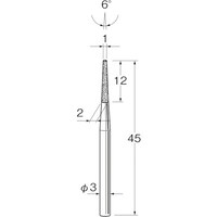 リューター リューター 軸付電着ボラゾン砥石N1420