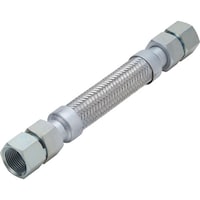 ナンゴクフレキコウ NFK スリムユニオン式(メタルタッチ)フレキシブルホース メス×メス型 継手SS400 25A×1800L