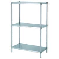 シンコー シンコー ステンレスラックベタ棚3段 RB3型 SUS430 738×588×1800 RB37560 1台