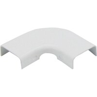 マサル工業 マサル メタルモール付属品 フラットエルボ 後付け型 A型 ホワイト