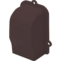 マサル工業 マサル 屋外用エムケーダクト付属品 引込カバー 3号 チョコ