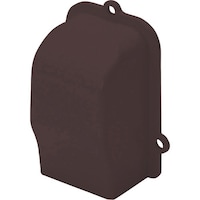マサル工業 マサル 屋外用エムケーダクト付属品 引込カバー 1号 チョコ MDHC19 1個