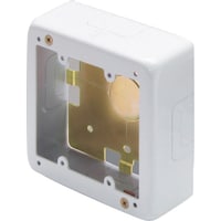 マサル工業 マサル メタルモール付属品 2個用スイッチボックス 浅型 ホワイト