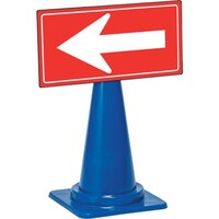 テラモト テラモト 誘導パネル(コーン用)ブラック/赤 600×300mm