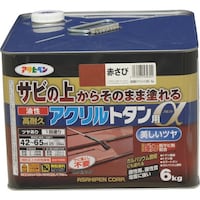 アサヒペン アサヒペン 油性高耐久アクリルトタン用α 6KG 赤さび