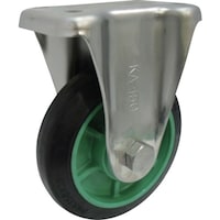 ヨドノ ヨドノ 樹脂製ゴム車輪ステンレス製固定車付 100