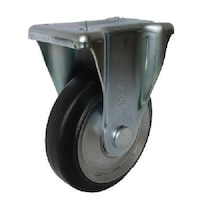 ヨドノ ヨドノ プレス製固定金具付黒ゴム車 130φ