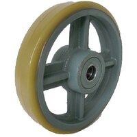 ヨドノ ヨドノ 鋳物中荷重用ウレタン車輪ベアリング入 180φ