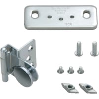 スガツネ工業 SUGATSUNE (170041590)ガラス蝶番アルミフレーム取付用セットASGH348CR408 ASGH348CR408 1S