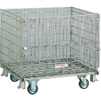 ユニット ユニット メッシュパレットキャスターストッパー付 鉄製840×1030×857 37515 1台