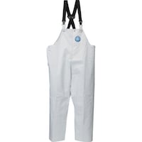 阪神素地 ハンシン RA98 サロペット 前ファスナー ホワイト LL