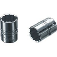 京都機械工具 ネプロス インチ 6.3sq.ソケット(十二角) 対辺寸法1/2inch 差込角6.3mm 全長20.5mm