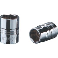 京都機械工具 ネプロス インチ 6.3sq.ソケット(六角) 対辺寸法1/8inch 差込角6.3mm 全長16mm