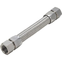 ナンゴクフレキコウ NFK ライトユニオン式(メタルタッチ無溶接式)フレキシブルホース メス×メス型 継手SUS304(ALLSUS) 20A×2000L