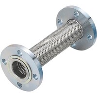 ナンゴクフレキコウ NFK フランジ式(無溶接)フレキシブルホース フランジ10K/SUS304(ALLSUS304) 25A×1300L