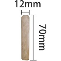 和気産業 WAKI 木工ダボ 12X70 100個入り DB027 7015700 DB027 1袋(100個)