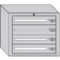 大阪製罐 OS デラックス重量キャビネット 間口811×奥行557×高さ681mm(ライトグレー) DX602G 1台