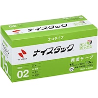 ニチバン ニチバン 両面テープ ナイスタックエコタイプ NWBB15ECO 15mmX20m(大巻10巻入) エコのり仕様 エコマーク認定商品