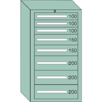 大阪製罐 OS 中量キャビネット(6型) 間口693×奥行557×高さ1081mm最大積載量1200kg 61208 1台