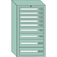 大阪製罐 OS 中量キャビネット(6型) 間口693×奥行557×高さ1081mm最大積載量1200kg 61211 1台