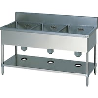 マルゼン Maruzen 三槽シンク(ホース付) BS3136 1台